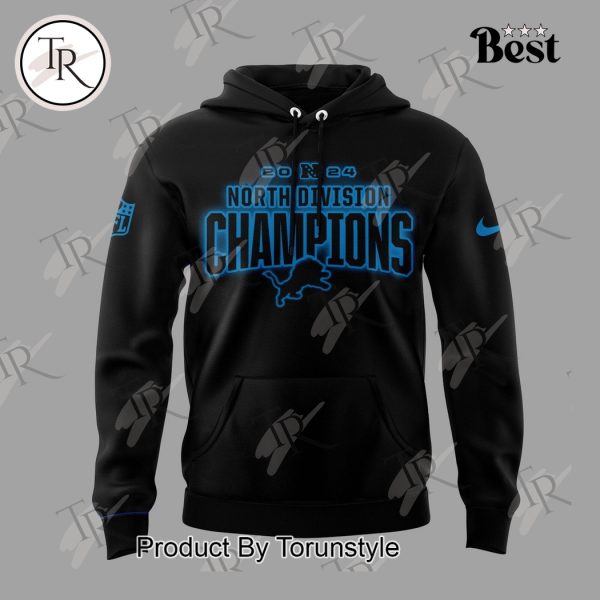 Back To Back NFC North Division Champions 2023-2024 Detroit Lions NFL Hoodie – Black