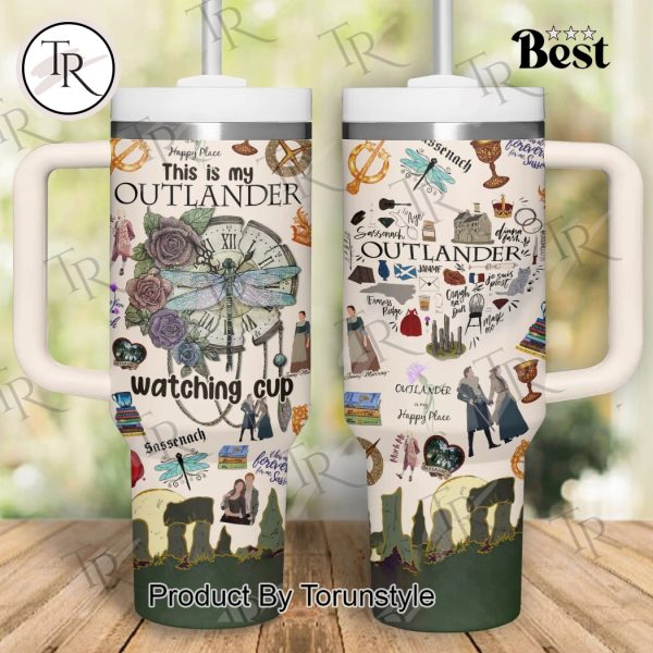 Happy Place This Is My Outlander Watching Cup 40oz Tumbler