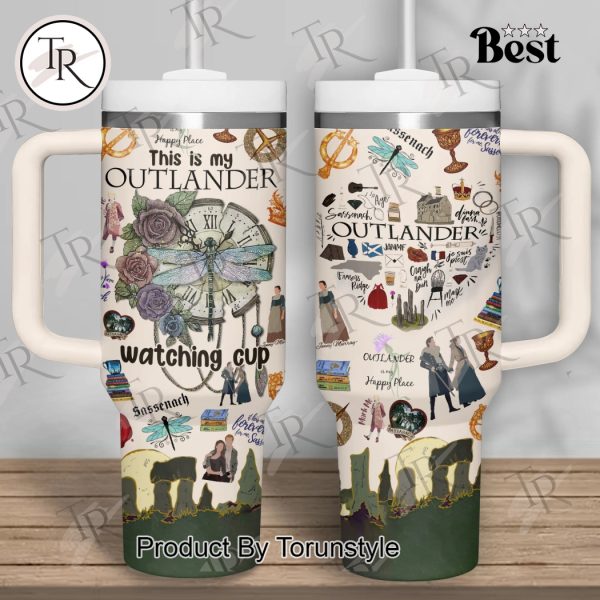 Happy Place This Is My Outlander Watching Cup 40oz Tumbler