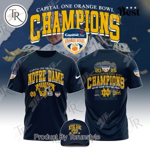 NCAA Notre Dame Fighting Irish Football 2025 Capital One Orange Bowl Champions Hoodie