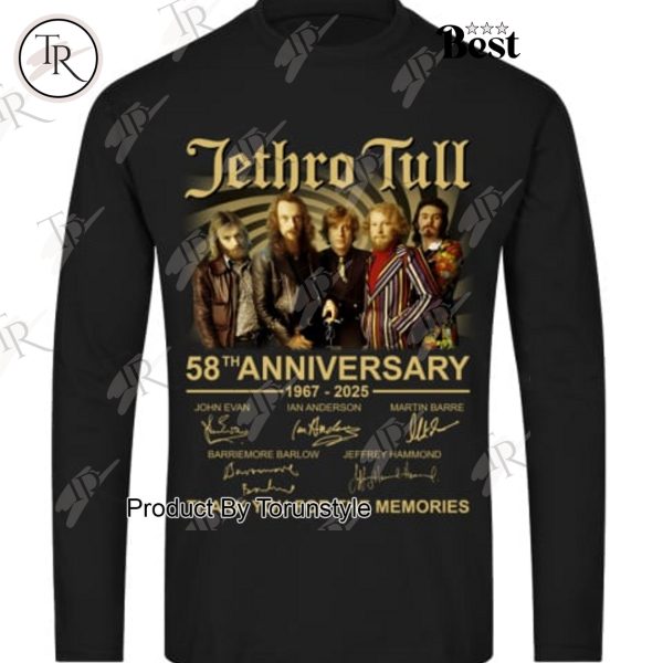 Jethro Tull 58th Anniversary 1967-2025 Thank You For The Memories T-Shirt