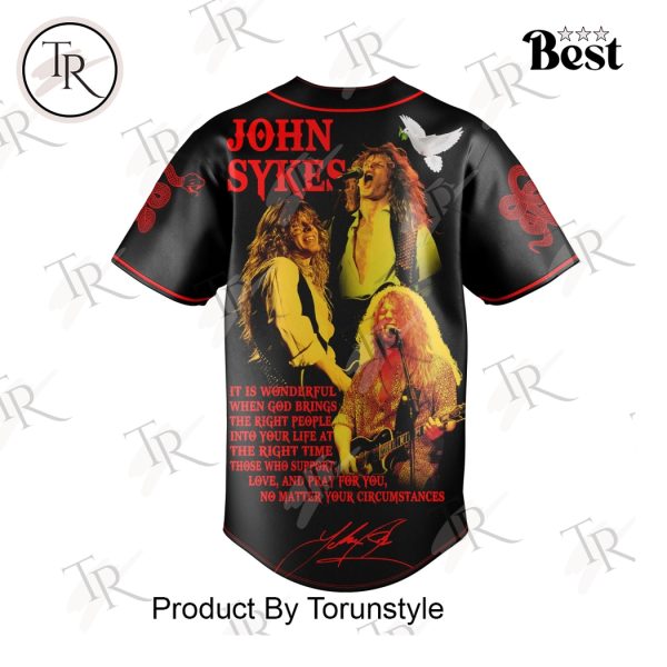 John Sykes New Design 2025 Baseball Jersey