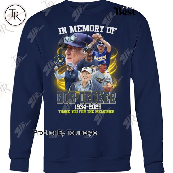 Bob Uecker 1934-2025 In Memory Of, Thank You For The Memories T-Shirt