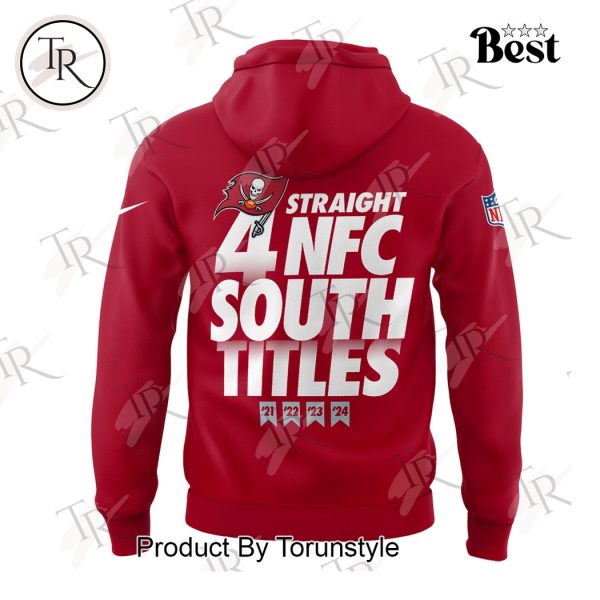 Tampa Bay Buccaneers 2024 Straight 4 NFC South Division Champions  Hoodie