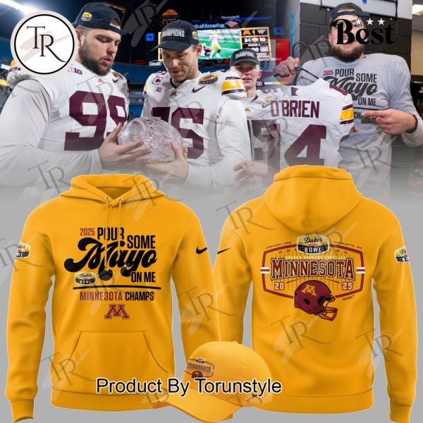 Minnesota Golden Gophers Football NCAA Duke’ Mayo Bowl Champions 2024 Hoodie