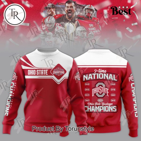 National Ohio State Buckeyes Champions “9-Times” Hoodie