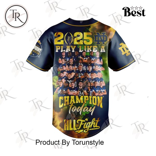 Notre Dame Fighting Irish NCAA 2025 Play Like A Champion Today All Fight Baseball Jersey