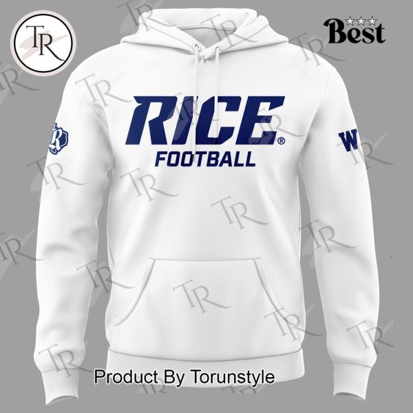 NCAA Rice Owls Football New Edition Hoodie – White