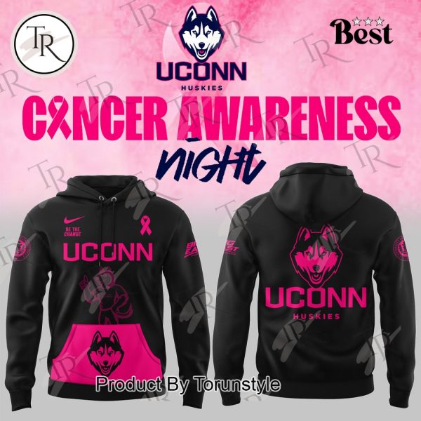 UConn Huskies NCAA Cancer Awareness Night Hoodie – Black