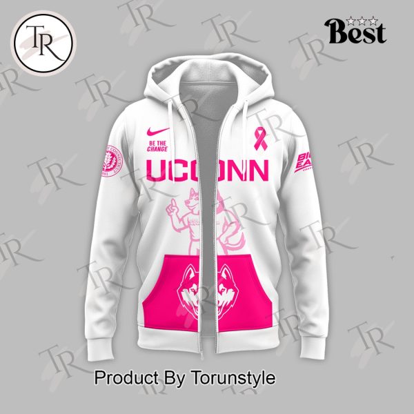 UConn Huskies NCAA Cancer Awareness Night Hoodie – White