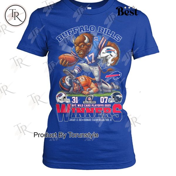 NFL Buffalo Bills AFC Wild Card Playoff 2025 Winners T-Shirt