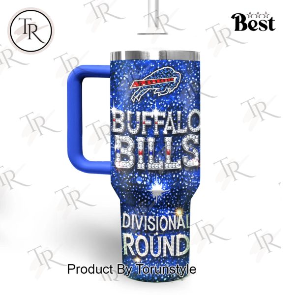 NFL Buffalo Bills Divisional Round, Let’s Go Buffalo 40oz Tumbler