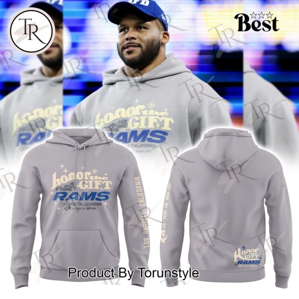 NFL Los Angeles Rams Honor The Gift All Around Vibeees, Live From The Inner City Hoodie – Grey