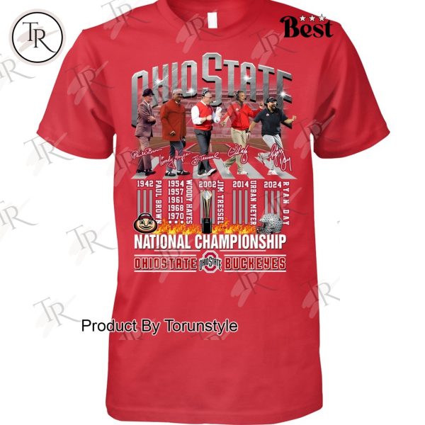 Ohio State Buckeyes National Championship Nine-Times T-Shirt