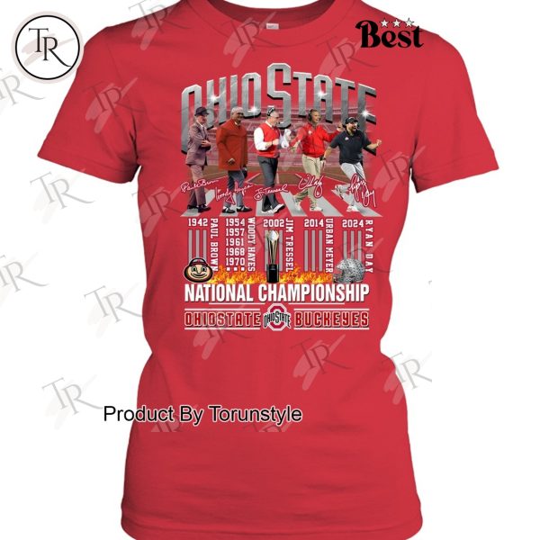 Ohio State Buckeyes National Championship Nine-Times T-Shirt