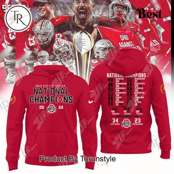 Ohio State Buckeyes National Champs 2024 Hoodie