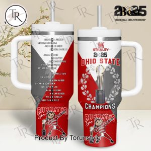 2025 National Championship Ohio State NCAA, Go Buckeyes 40oz Tumbler