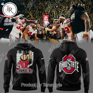 24-25 National Champions Ohio State Buckeyes Hoodie – Black