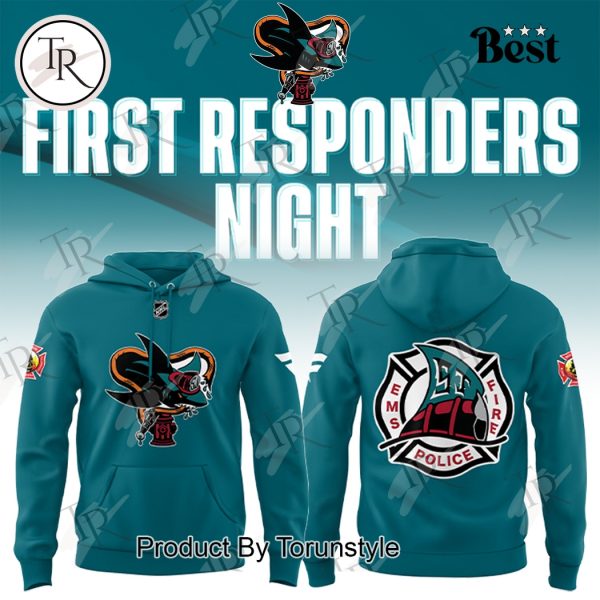 San Jose Sharks First Responders Night, EMS Fire Police Hoodie