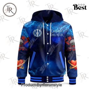 Dream Theater 40th Anniversary Tour 2024-2025 Hooded Baseball Jacket