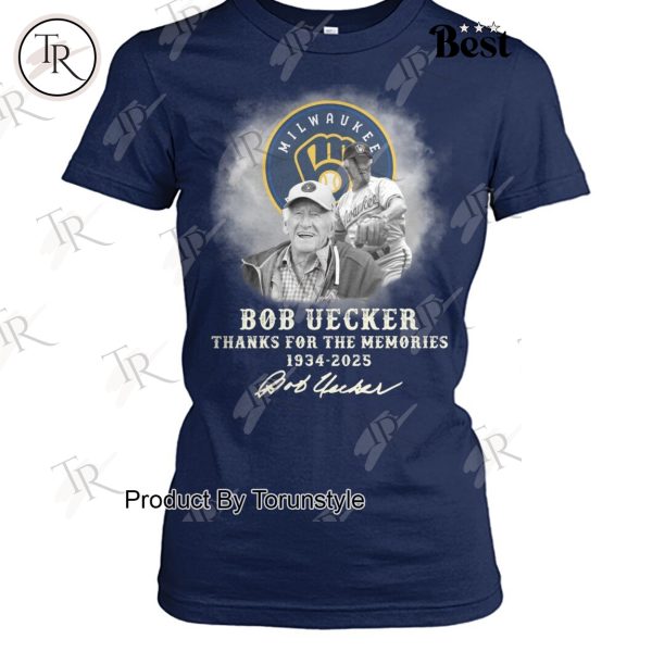 Milwaukee Brewers MLB X Bob Uecker Thank You For The Memories 1934-2025 T-Shirt