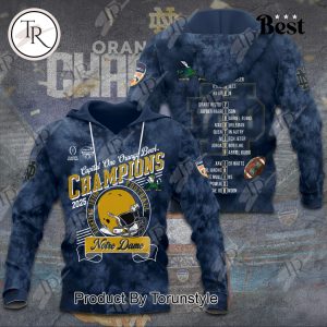 Capital One Orange Bowl Champions 2025 Notre Dame Fighting Irish Football NCAA Hoodie