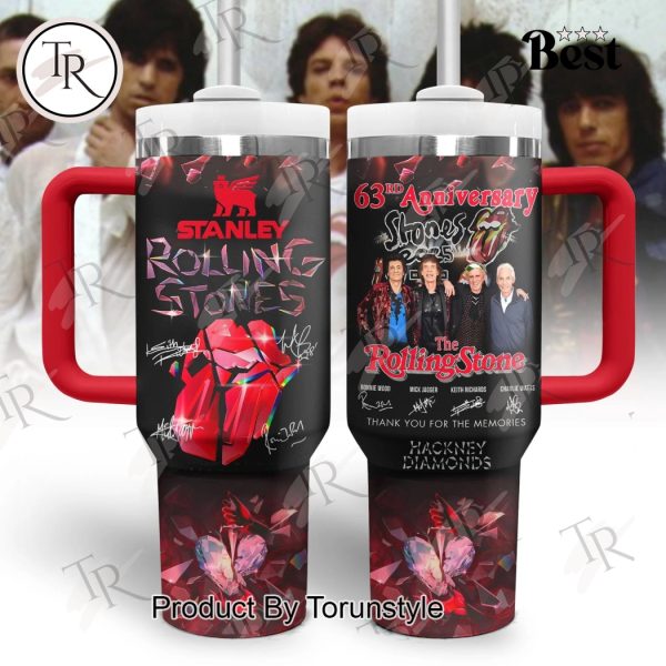 The Rolling Stones 63rd Anniversary 1962-2025 Thank You For The Memories 40oz Tumbler