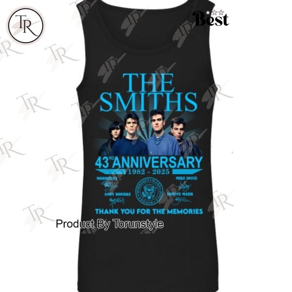 The Smiths 43rd Anniversary 1982-2025 Thank You For The Memories T-Shirt