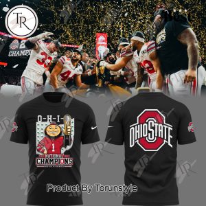 24-25 National Champions Ohio State Buckeyes Hoodie – Black