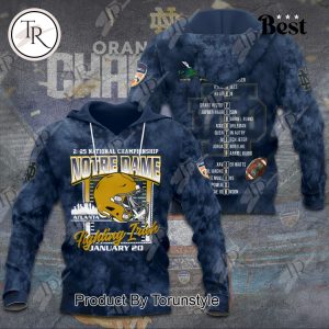 2025 National Championship NCAA Notre Dame Fighting Irish January 20 Hoodie