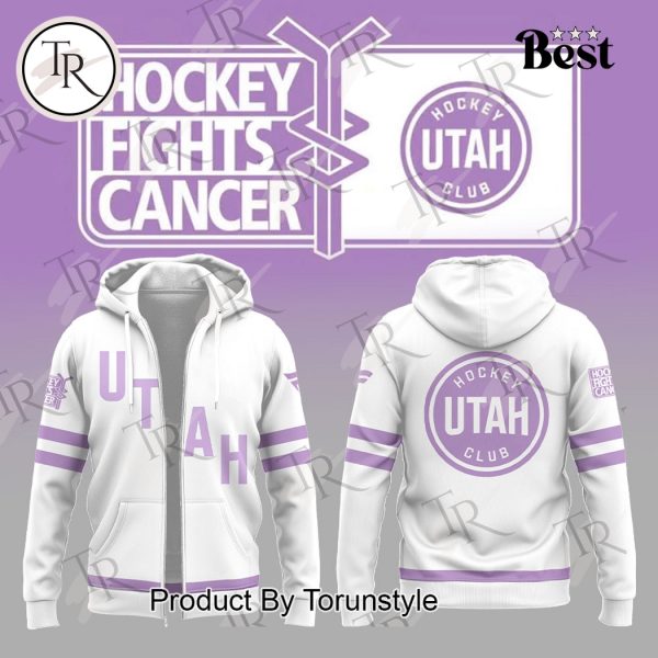 Utah Hockey Club Hockey Fights Cancer Hoodie