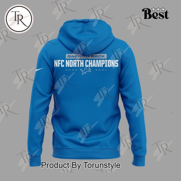 Back To Back NFC North Champions 2023-2024 Ready To Roll Detroit Lions NFL Hoodie – Blue