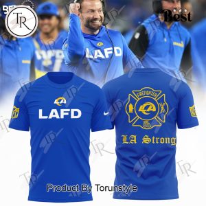 LAFD NFL Los Angeles Rams Firefighter “LA Strong” Hoodie – Blue