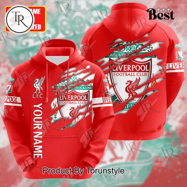 You’ll Never Walk Alone Liverpool Football Club Custom Name Hoodie