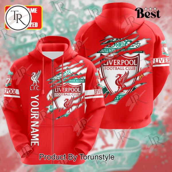 You’ll Never Walk Alone Liverpool Football Club Custom Name Hoodie