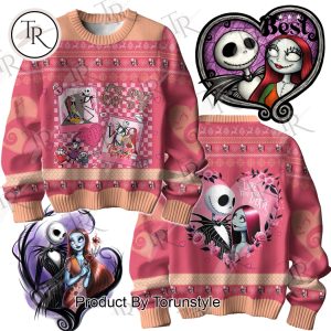 The Nightmare Before Christmas Valentine We’re Simply Meant To Be Together Forever, Love You To Death Sweater Design