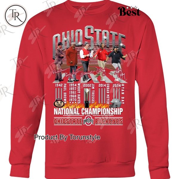 Ohio State Buckeyes National Championship Nine-Times T-Shirt