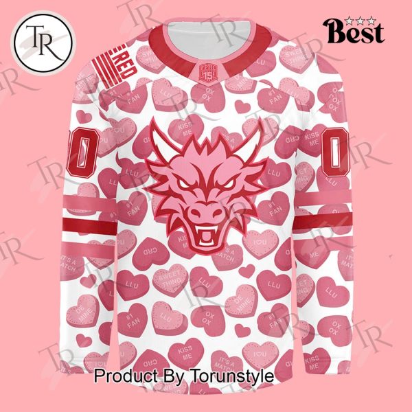 Columbus River Dragons Valentine’s Day 2025 Limited Edition Hockey Jersey