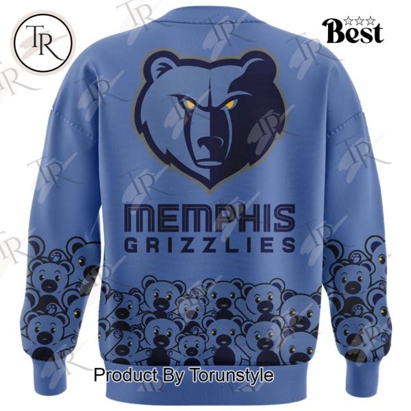 Memphis Grizzlies Teddy Bear Special Edition 2025 Hoodie – Blue