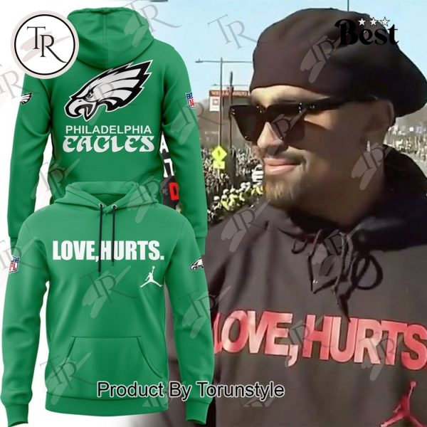 Philadelphia Eagles X Jalen Hurts “Love, Hurts” Limited Edition Hoodie – Green