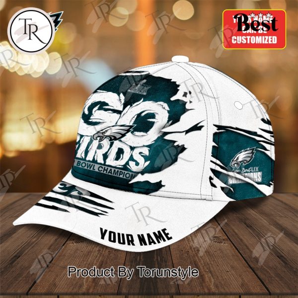 LIX Super Bowl Champions Philadelphia Eagles “Go Birds” Custom Name Cap