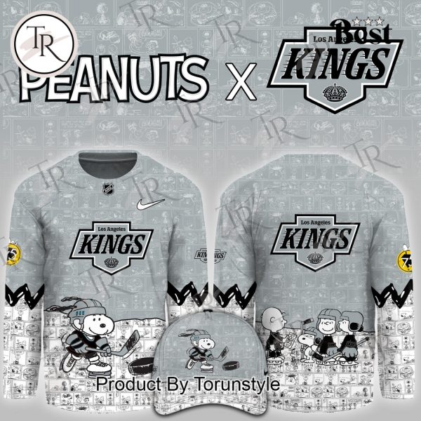 Los Angeles Kings Peanuts Night 75th Anniversary Hockey Jersey