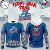 Hartford Wolf Pack Teddy Bear Toss 2025 Limited Edition Hoodie – White