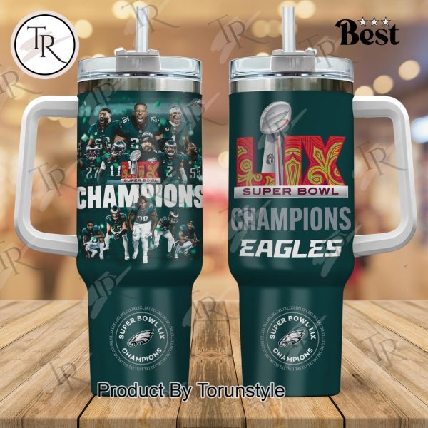 2-Time Philadelphia Eagles 2025 Super Bowl LIX Champions New Edition 40oz Tumbler