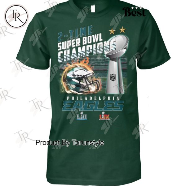 2-Time Super Bowl Champions Philadelphia Eagles Limited Edition T-Shirt