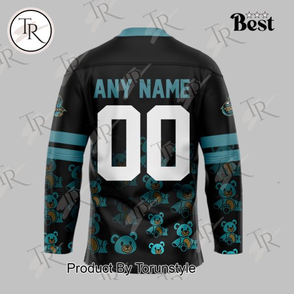 Tahoe Knight Monsters 2025 Teddy Bear Toss Custom Name Limited Edition Hockey Jersey