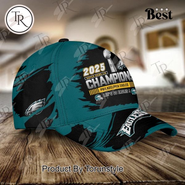 2025 Super Bowl LIX Champions Philadelphia Eagles “Let’s Go Eagles!” New Edition Cap