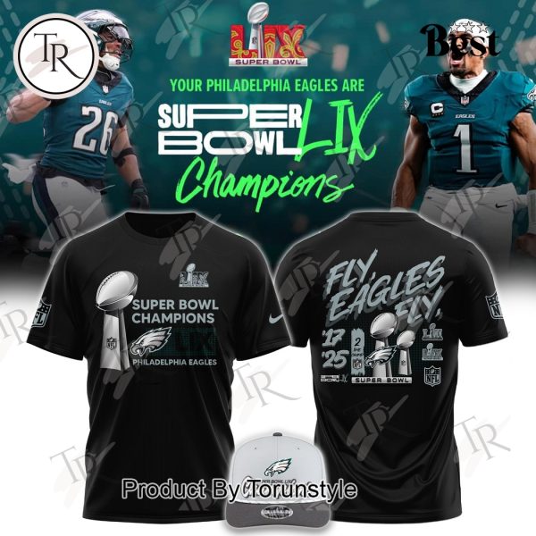 Fly Eagles Fly’ 2 Times Super Bowl Champions LIX Philadelphia Eagles Limited Edition Hoodie