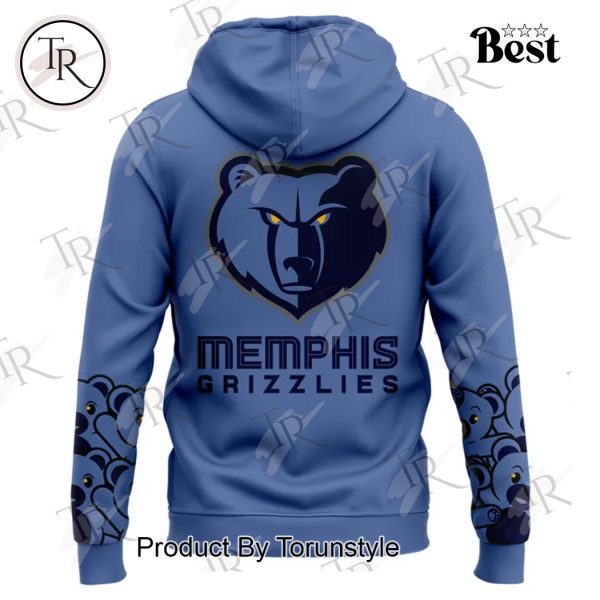 Memphis Grizzlies Teddy Bear Special Edition 2025 Hoodie – Blue