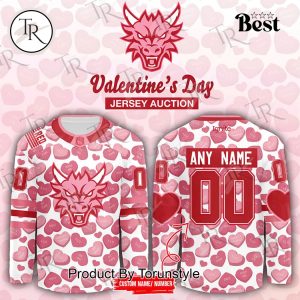 Columbus River Dragons Valentine’s Day 2025 Limited Edition Hockey Jersey